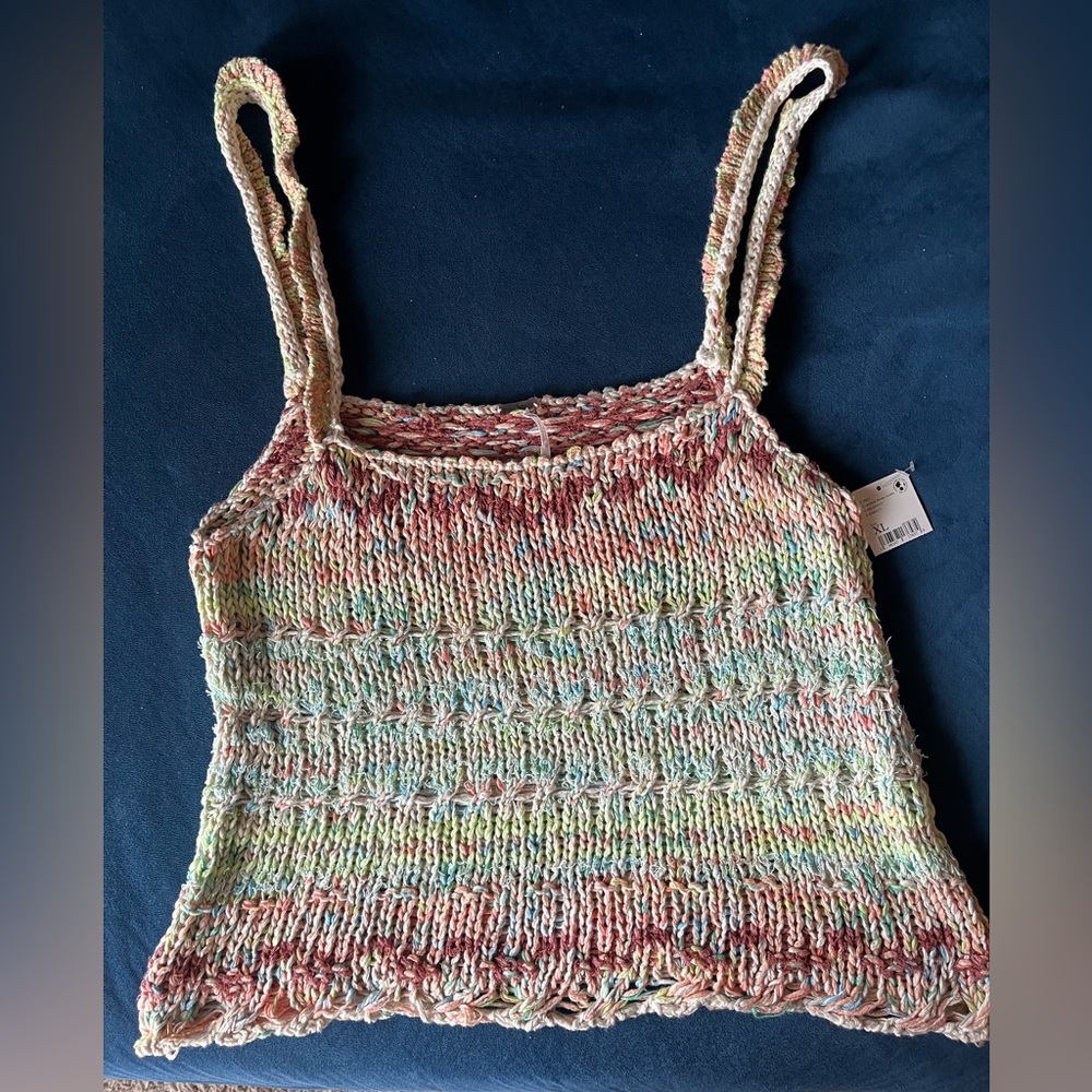 Free People Multicolor Knit Women's Top - Picture 3 of 13